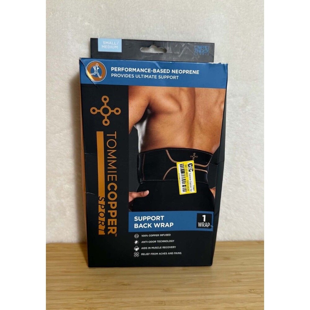 Tommie Copper Sport Comfort Back Brace S/M Support Lumbar Wrap
